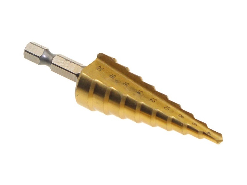Stufenbohrer - 4 bis 20mm - HSS CO Stahl