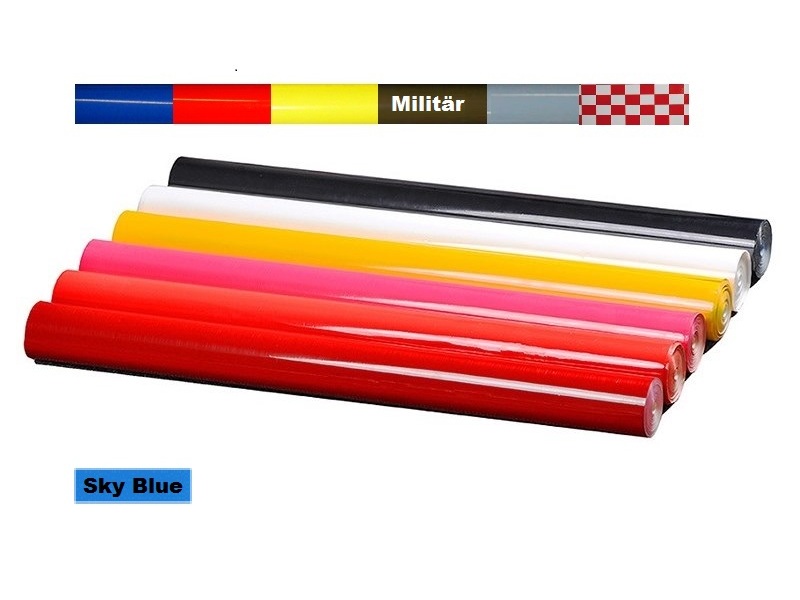 Bügelfolie / Bespannfolie - ROT - 60 x 200 cm – Bild 2