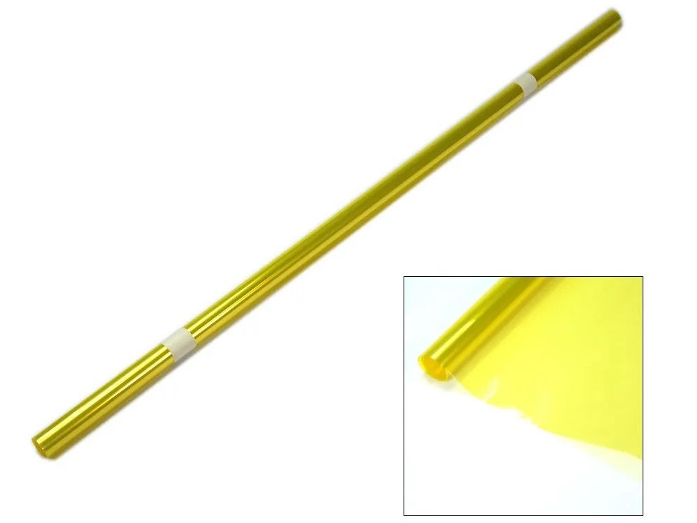 Bügelfolie / Modellbaufolie - GELB transparent, 60x200 cm – Bild 2