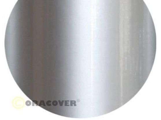 Oracover Bügelfolie / Modellbaufolie, silber - 21-091-002 - 60x200cm