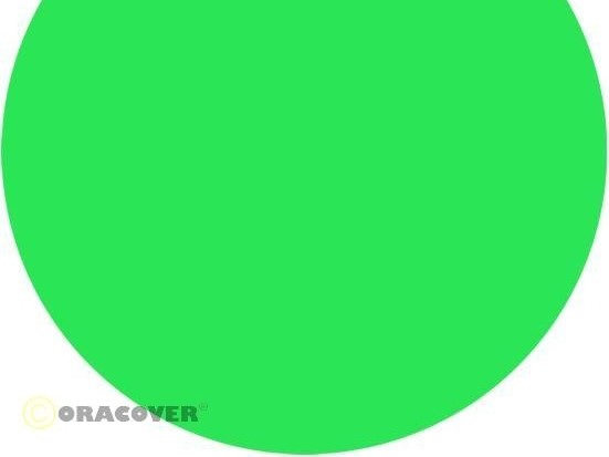 Oracover Bügelfolie / Modellbaufolie, fluoreszierend grün - 21-041-002 - 60x200cm