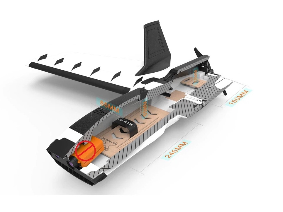 SonicModell - ZOHD Dart XL Extreme - FPV Wing, Spw 1000mm, KIT-Bausatz – Bild 3