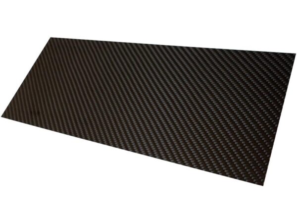 CFK Carbon Platte matt, Sichtcarbon, 1.0mm, 300x200mm