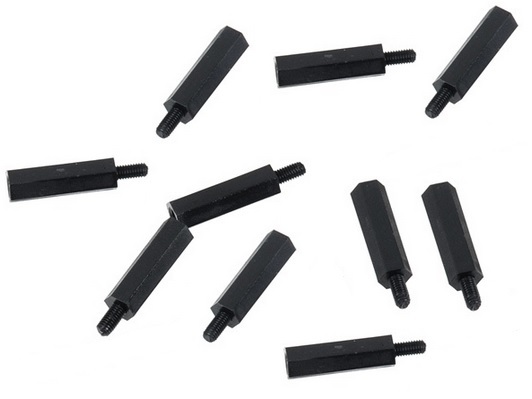 PCB/Platinen-Schraube M3x15 aus Nylon, 10er-Set