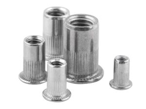 Alu-Dübelmutter / Blindmutter M4 für 6mm Loch, 10 Stück