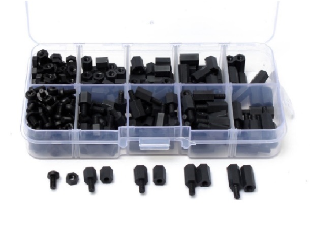 Nylon M3 Platinenschrauben, Muttern, Abstandshalter - 300 Stk. – Bild 2