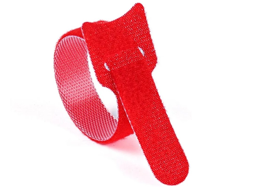 Klettbänder / Velcro zur Akkubefestigung, 12x300mm, 5er Set - rot – Bild 2