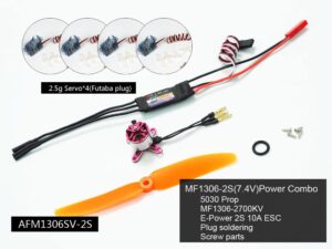 COMBO Brushless Motor MC1306-2700KV mit Regler und Propeller - DW-Hobby