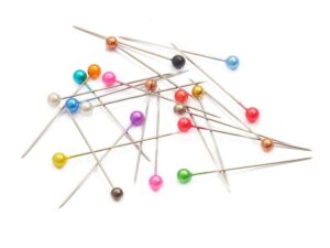 Modellbau-Stecknadeln - WEISS - Pins / Stossnadeln - Länge: 38mm - 100er-Set