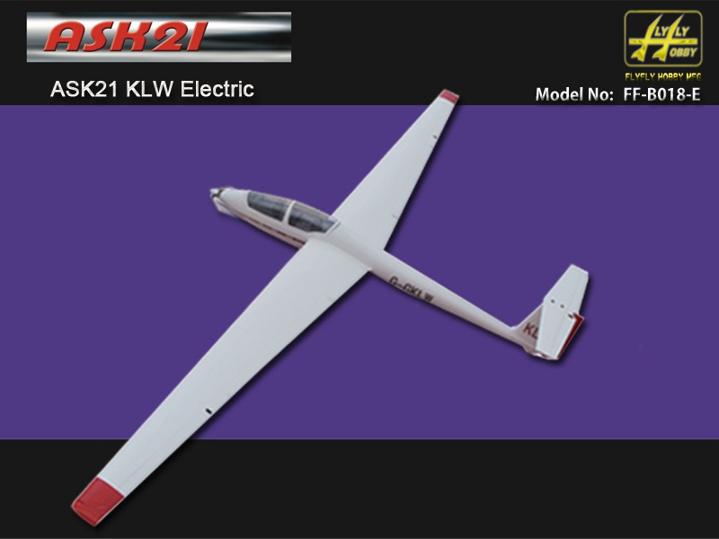 Elektrosegler ASK21 KLW Spw. 2600mm, ARF, FlyFly – Bild 2