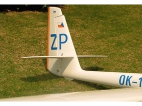 Seitenruder zu Segler ASW-15, Spw 4000mm, FlyFly