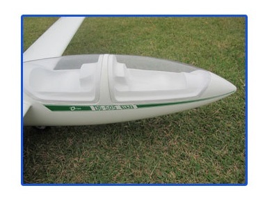 Kabinenhaube zu Elektrosegler DG-505 / DG505, Spw 4000mm, FlyFly