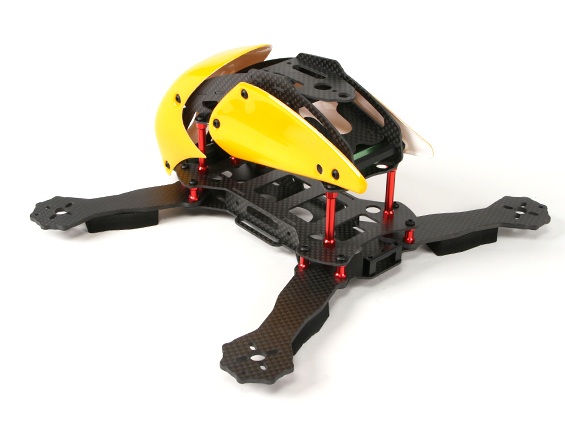FPV Quadrocopter Robocat 270, CFK/Carbon, Kit-Bausatz nur Frame – Bild 2