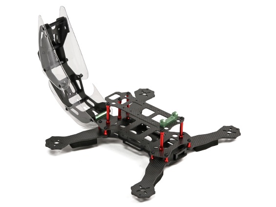 FPV Quadrocopter Robocat 270, CFK/Carbon, Kit-Bausatz nur Frame – Bild 4