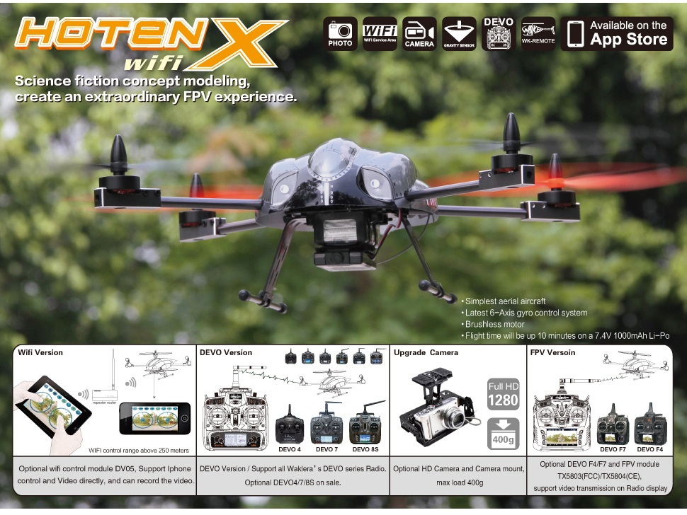 Walkera QR Hoten X WiFi, 3D Quadrocopter,iPhone/iPad BNF – Bild 3
