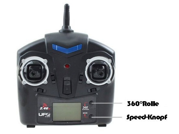 Mini 3D Quadrocopter UFO, RTF-Komplettset von UDIRC – Bild 5