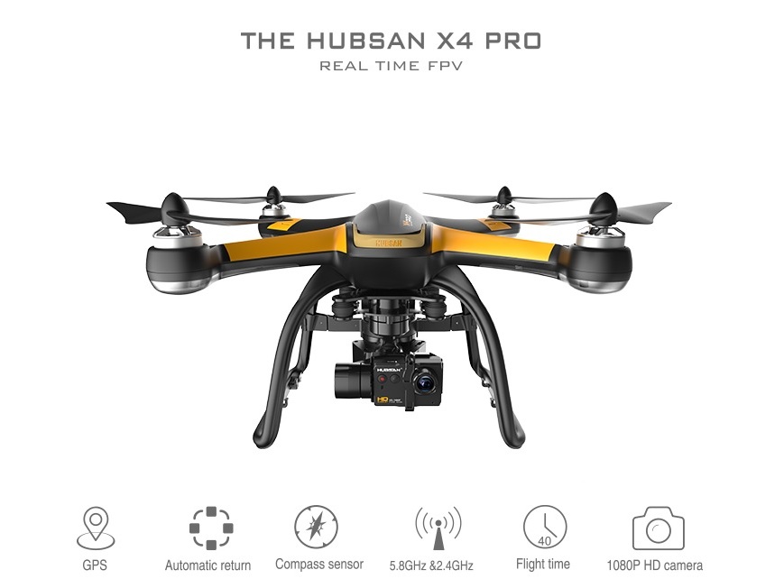Quadrocopter H109S X4 Pro, FPV, RTF-Set mit Kamera und Gimbal von HubSan