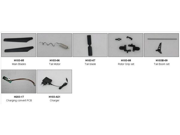 H103-09 Tail Boom set, Hubsan