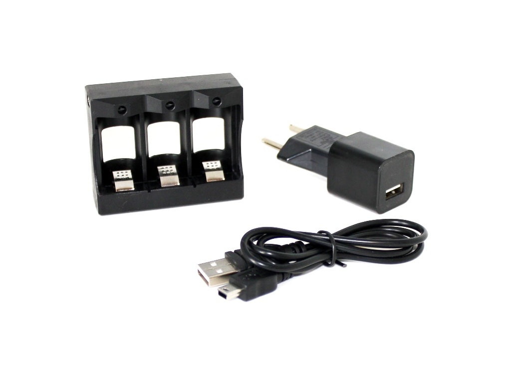 Feiyu Tech USB Ladegerät für 16340 und 18350 Li-Ion Akkus