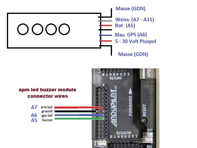 LED Anzeige-Modul V1.0, 3W LED, für APM ArduPilot / Mega – Bild 3