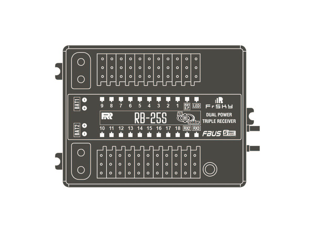 FrSky Akkuweiche - Redundancy Bus-25S / RB-25S – Bild 4