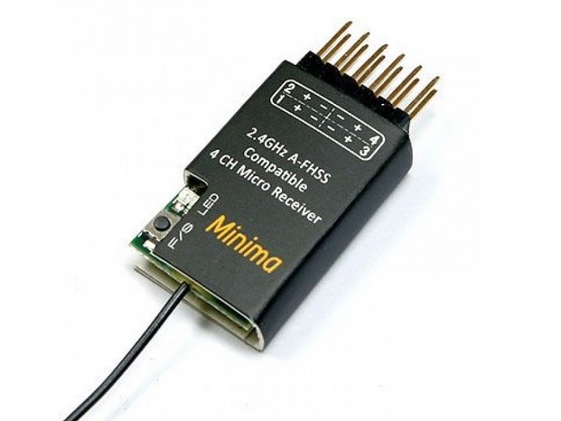 FrSky Minima - Hitec A-FHSS - 2.4GHz - 4-Kanal Empfänger