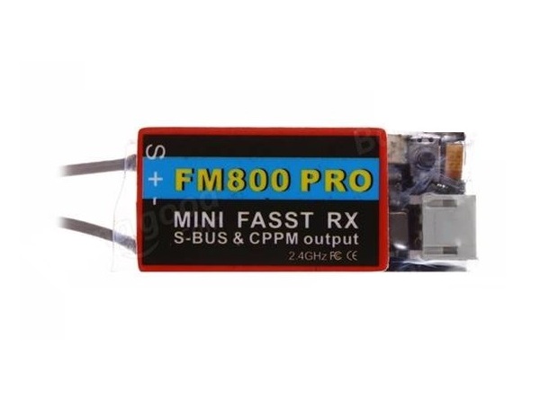 FM800 PRO 8-Kanal Empfänger für CC3D NAZE32 - Futaba FASST kompatibel – Bild 2