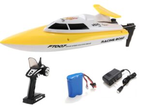div. Ersatzteile RTR Racing Rennboot in gelb/weiss FT007 350mm