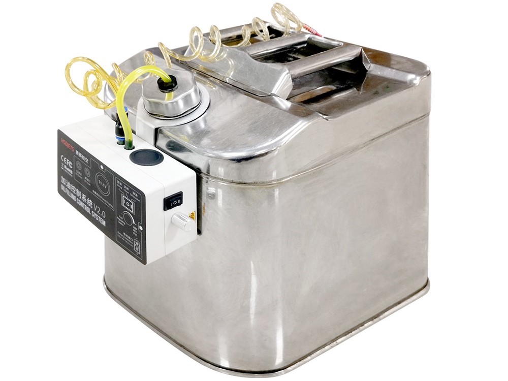 Tankstation aus Chromstahl V2 -15 Liter für Benzin, Diesel und Kerosin, HSD