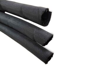 Gewebe -/ Geflechtschlauch / Kabelschutz - offen - 1m x 8mm
