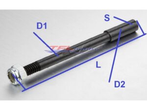 Antriebswelle für Boote - Länge 90mm - Durchmesser 6.35mm