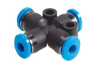 Schlauchkupplung,  4-fach, Steckverbindung 6mm (wie System Festo)