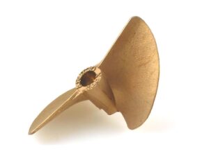 Schiffsschraube - Messing - 2-Blatt - 42x1.4 - 4.76mm - reverse