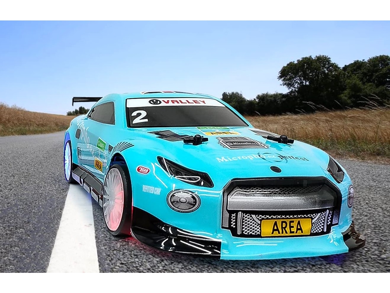 High Speed Drift Car 4WD - RTR-Set BLAU 1:14 - Volantex – Bild 3