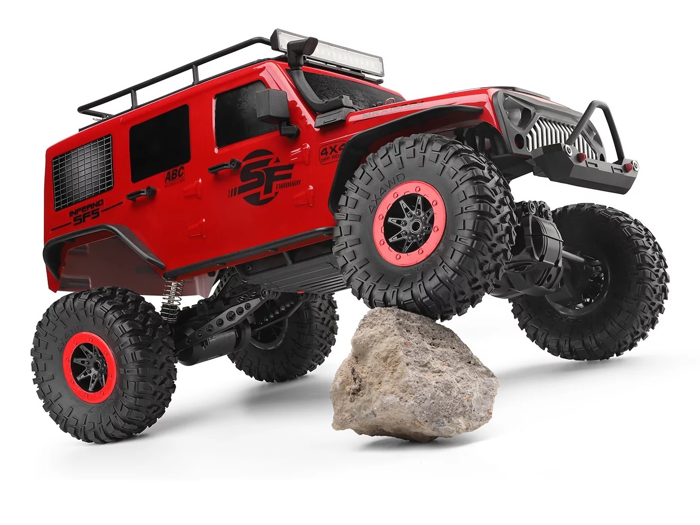 RC Car - JEEP 4WD Off-Road Crawler - RTR-Komplett-Set - 2.4Gh - 1:10 – Bild 4