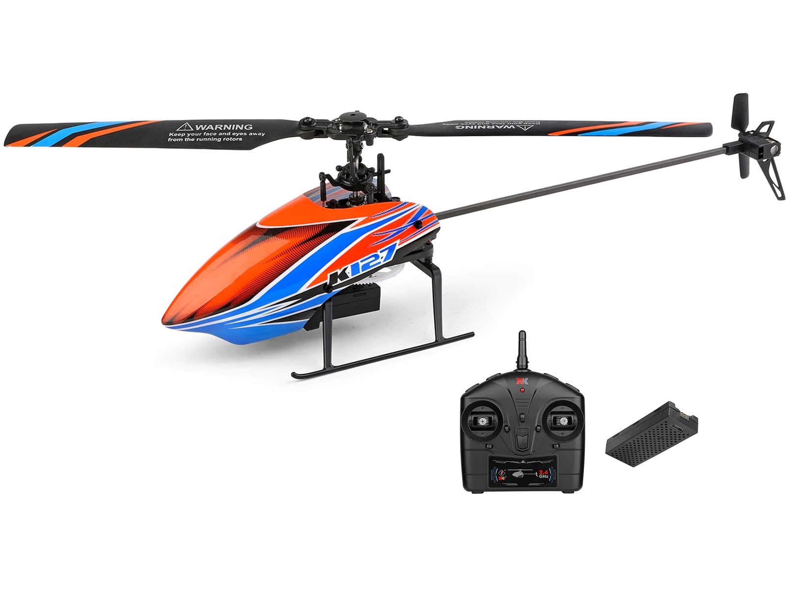 4-Kanal Flybarless Helikopter K127 mit 6-Achs Gyro, RTF-Set WLToys