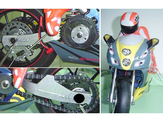 Ersatzteile Div. RC Motorbike 1:5, 2.5ccm Benz.mot – Bild 4