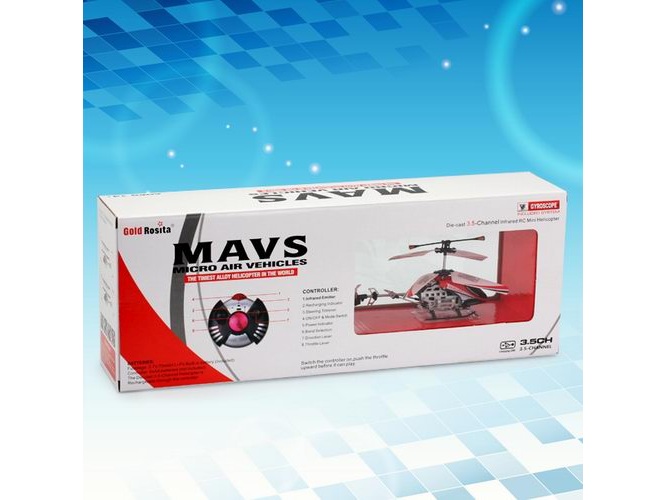 3-Kanal Micro Helikopter MAVS Alu RTF mit Gyro – Bild 5