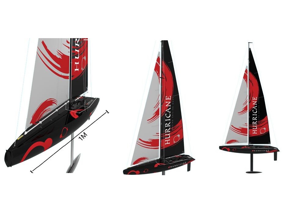 RC-Segelboot, Hurricane, Länge 100cm, RTR-Komplettset, Volantex – Bild 5