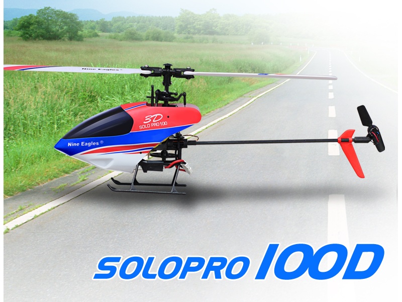 RC Helikopter Solo Pro 100D 3D Single Unit, Rot, NE280A Nine Eagles – Bild 2