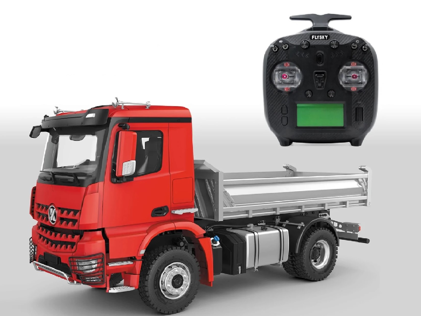 Huina Kabolite K3362 Hydraulik LKW Kipper 1:14 Rot RTR