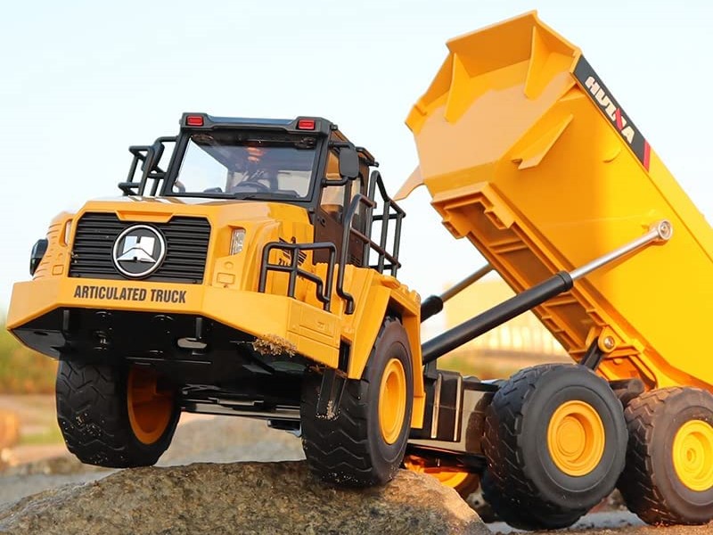RC Muldenkipper - Kipplader - Knicklader / Dumper Truck - 1553 - Huina – Bild 3