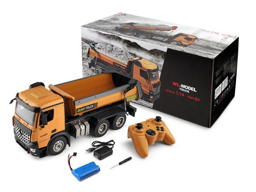 WLToys RC-Kipper / Lastwagen - RC Dump Truck, RTR-Set, 1:14 - 14600 – Bild 5