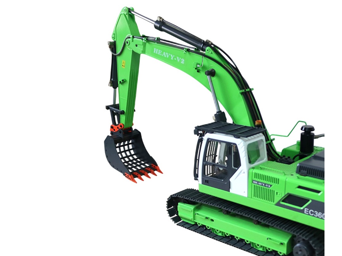 Baggerschaufel / Siebschaufel aus Stahl zu RC Bagger Volvo EC360 / 360L – Bild 2