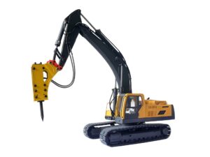 Elektrischer Spitzhammer zu RC Bagger Volvo EC360 / 360L