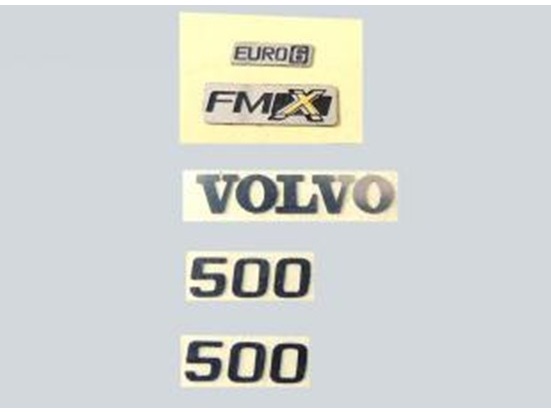 Aufkleber-Set / Logo zu Volvo Kipper für 1:14 RC-Modelle ( Tamiya )