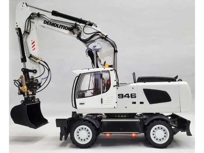 Hydraulischer RC Rad Schaufelbagger Liebherr 946 mit Greifer, RTR-Set, 1:14