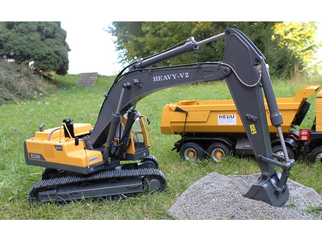 Schaufelbagger Volvo EC360 / Earth Digger 360L, 1:14 - Vollmetall, RTR-Set – Bild 2
