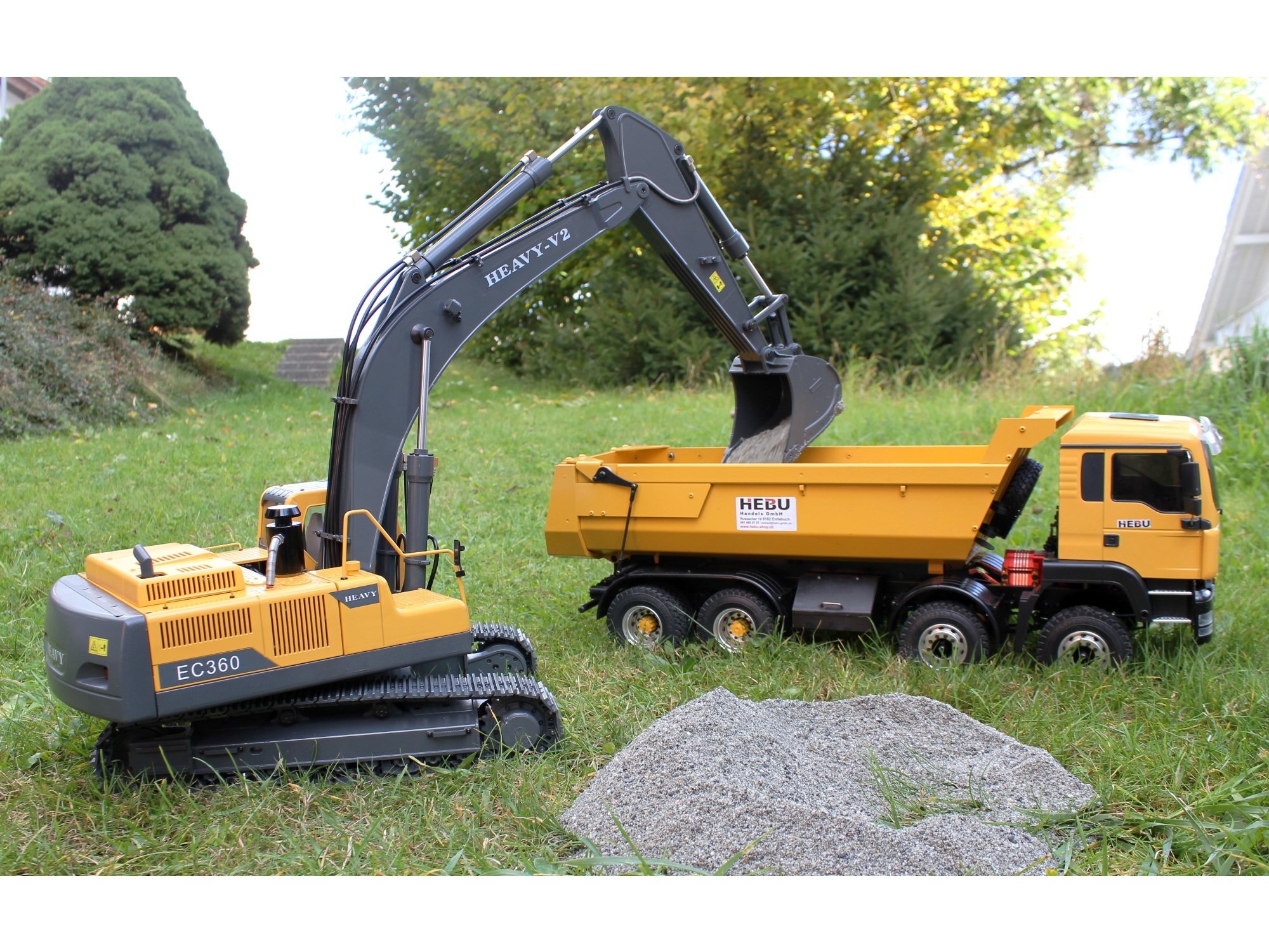 Schaufelbagger Volvo EC360 / Earth Digger 360L, 1:14 - Vollmetall, RTR-Set – Bild 4
