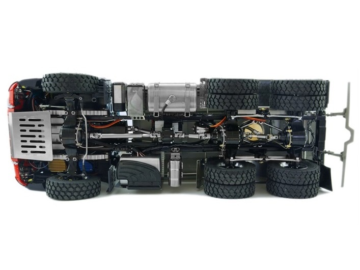 Lesu MAN Dreiseitenkipper 6x6 1:14 aufgebaut, A-RTF-Set – Bild 5